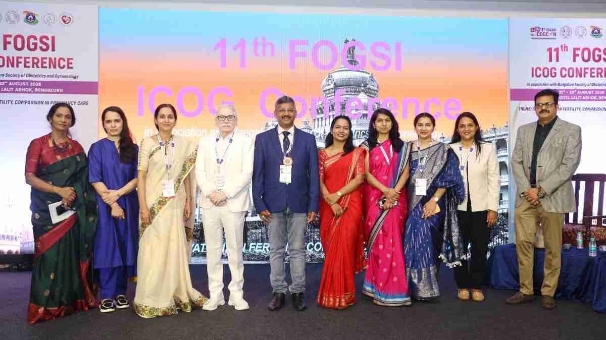 Moderating a panel discussion on how to improve IUI success rate at the FOGSI ICOG conference 2026